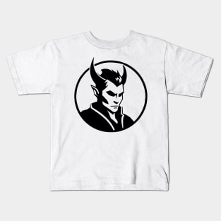 Minimalist Vector Tiefling Noble Kids T-Shirt